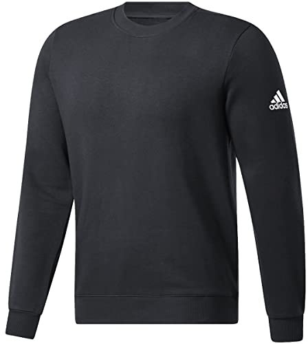 adidas Felpa da uomo in pile, Nero-bianco, X-Small