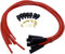 SHLPDFM 8mm Zündkabel Zündungskabel Zündspule Zündleitungen für 6-Zylinder Oldtimer （1m Rot）