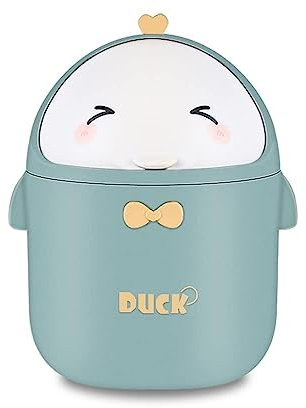 TOGHPUW Desk Bin, Mini Trash, Cute Small Waste Bin, Suitable For Office, Bedroom, Children'S Room (green)