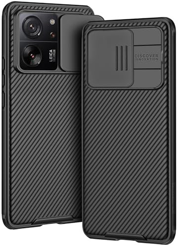 AROYI Handyhülle für Xiaomi 13T Hülle, Xiaomi 13T Pro Hülle Kameraschutz mit Slide Camera Handyhülle für Xiaomi 13T / Xiaomi 13T Pro Hülle (6,67 Zoll) - Schwarz