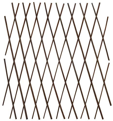 Kavolet 5 enrejados de Mimbre, Valla de jardín, Valla de Mimbre Extensible, protección Visual, Vallas Decorativas, para jardín, Enrejado, Valla para Plantas trepadoras, Variable hasta 180 x 60 cm