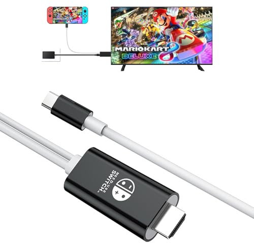 AriKroii Cavo USB-C a HDMI 4K per Nintendo Switch/OLED | Adattatore TV con Ricarica 100W PD, Docking Station Portatile da Viaggio,Compatibile con PC, Tablet, Monitor, Proiettori e Dispositivi Type-C