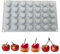 duoyif Moule En Silicone Mousse à Fruits, Moule à Cerises, Moule à Gâteau En Silicone 3D Fruits, Moule Fruits Silicone Pour Dessert Gâteau Décor Mousse Pudding Mousse Dôme (Cerise)