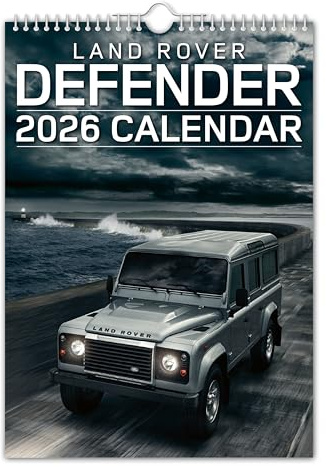 The Calendar King // Landy Defender – Landie Defender – Wandkalender 2025 (vollfarbig, A4-Größe)