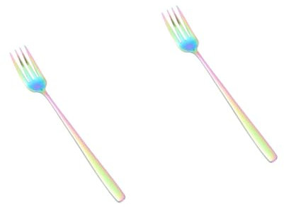 Cabilock 2 Pz Forchette in Acciaio Inox Forcella Antiruggine Forchetta Da Cibo Forchette Per La Cena Forchetta Per Servire Cibo Occidentale Forchette Per Servire Il Cibo Forchette Da Frutta