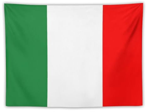 GONMFKM Italien Wandteppich Flagge,Zimmer Deko Wandbehang, Italien Nationalflagge Wandtuch Länderflaggen Wanddeko Tapisserie,Wandbehang Psychedelic Ästhetisch Tapestry 150×100Cm