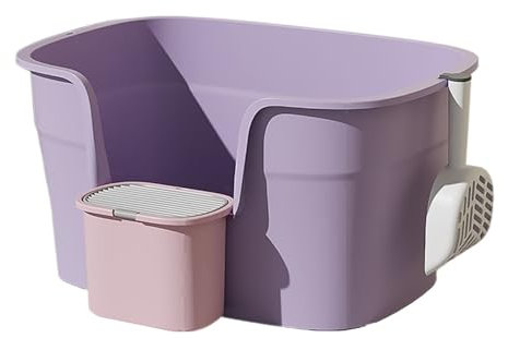 Lettiera per gatti Lettiera for gatti con pareti alte XL, lettiera for gatti anti-schizzi, grande lettiera for gatti con bordi alti, lettiera for più gatti, lettiera jumbo Toilette per animali domesti