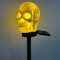 FIYSON Solarlampen Halloween,Scary Skeleton Light Up Skull Stakes,Wasserdicht LED Gartenlampen,Lampe für Halloween Party,für Halloween Party, Rasen Requisiten,Halloween Hof Dekoration (Stil 3)