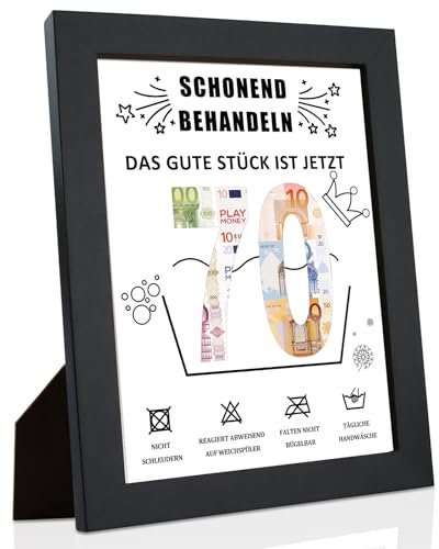 Szhhrxi 70. Geburtstag Geldgeschenk - Fotorahmen, Geschenke zum 70 Geburtstag Mann/Frau, Geldgeschenke Verpackung für Geburtstag Bilderrahmen 18 x 23 CM, Geldgeschenke Geburtstag für Freunde, Familie