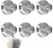 Saugnapf Haken, 6 Stück Saughaken Belastbar 5kg Ohne Bohren, Saughaken Extra Stark Handtuchhalter Saugnapf für Badezimmer Küche Fenster Glas Glatte Wand (Silber)