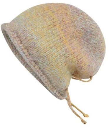 SRZYMJ Wintermütze Herren Damen Gelb Plüsch Sturmhaube Mütze Winter Thermo Skimaske Fleece Windbeständig Gesichtshaube Mütze Schal Balaclava für Herren Damen Strickmützen Wollmütze Laufmützen