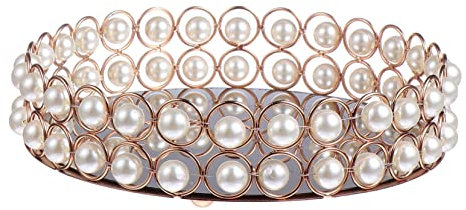 MAGICLULU Verspiegeltes Ablagefach Make-up-Organizer Dekoratives Obsttablett Schreibtisch-Organizer Für Zuhause Hochzeitsdekoration