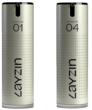 LAYZIN Essential Care DUO Serum 01 Hyaluron & Serum 04 – Tägliche Unterstützung für Hautgleichgewicht, Hydratation und Komfort – Für alle Hauttypen, sensible Haut – Duftfreies Pflege-Duo – Unisex