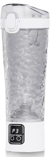 Bouteille de shaker de protéines électrique, 700 ml - Gobelet de shaker pour shakes de protéines 3 modes - Tasse auto-mélangeante - Mixeur électrique - Bouteille d’eau - Tasses pour fitness