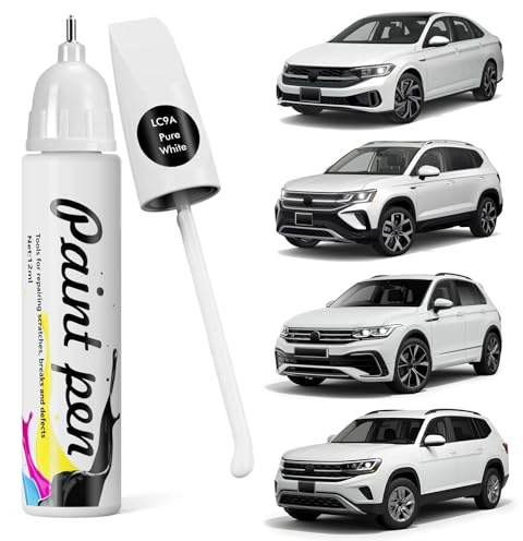 Edantas LC9A Pure White Auto Kratzer Reparaturstift, Kompatibel mit Volkswagen Schnelle und Einfache Kratzerbehebung für Atlas/Jetta/Tiguan/Taos/ID4/GTI/Arteon/Beetle