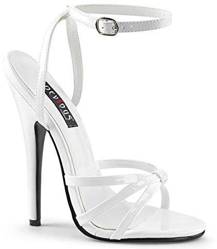 Devious DOMINA-108 White Pat UK 4 (EU 37)