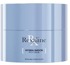 Rexaline Hydra-Dose Rich - jugendspendende feuchtigkeitsspendende Pflege - Anti-Falten und Anti-Age Creme mit Hyaluronsäure - Beruhigend und nährend - Gesichtspflege für Mann und Frau - 50 ml