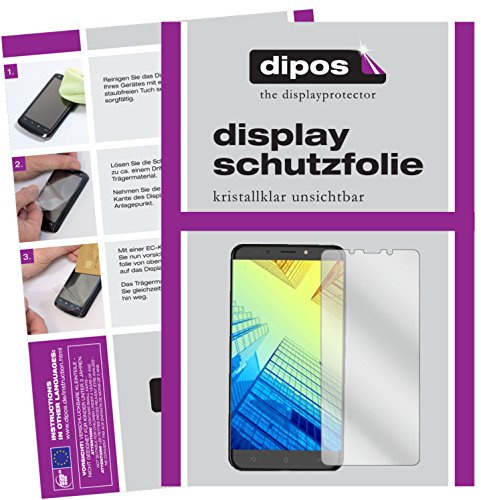 dipos 2x Clear Screen Protector for Alcatel A7 XL | Ultra-Thin, HD Clear, Protection Film, Perfect Fit, Anti-Scratch, Bubble-Free, Case-Friendly, Fingerprint Compatible