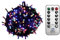Gartenpirat LED Lichterkette - 76 m 960 LEDs Multicolor Kabelfarbe dunkelgrün - mit Fernbedienung Timer Dimmbar 8 Programme - Innen & Außen