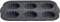 Zenker Törtchenblech 28 x 18,5 cm, Glasfaser-Silikon-Backform mit starkem Nylonrand, Törtchenform mit hervorragenden Antihaft-Eigenschaften, ideal zum Backen zu Hause (Farbe: Schwarz), 43579