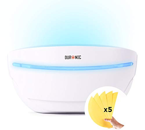 Duronic FKWS18 Insektenfalle | 18 Watt UV-Lampe | Inklusive 5 Klebeeinlagen | Fliegende Schädlingsbekämpfung | Für Innenräume geeignet | Insektenschutz vor Fliegen, Motten, Wespen und Mücken