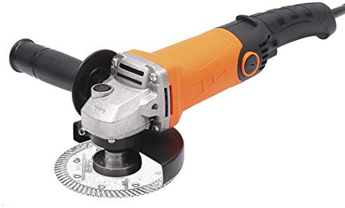 TOPWAY Angle Grinder 115mm, 750W Corded Electric Angle Grinder for Masonry Concrete Tile Metal Steel Cutting Grinding Polishing 100072