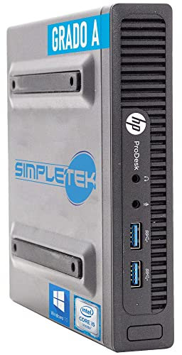 PC COMPUTER DESKTOP FISSO MINI NUC HP ProDesk 400 G2 USDT i5 6500T fino a 3.10 GHz SSD M.2 Windows 10 Porta Seriale RS232 (Ricondizionato) (4GB RAM SSD 120GB)