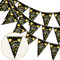 HOWAF Silvester Deko 2025 Neujahr Deko Banner Silvester dekoration Schwarz Gold Happy New Year Girlande Silvester Wimpel Girlande Aufhängen Wimpelkette für Silvester party Deko