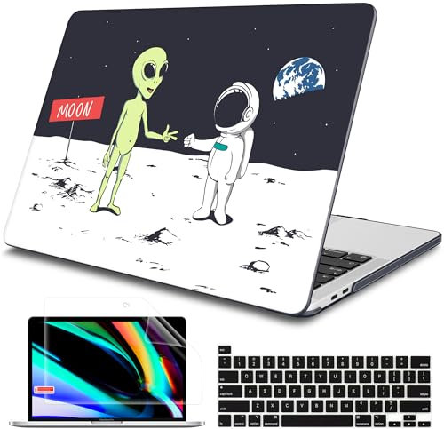 Tuiklol MacBook Pro 13 Zoll M2 Clip, Version 2021 2020 M1 A2338 A2289 A2251, Kunststoff-Hartschale für MacBook Pro 13 Zoll mit Touch-Bar, passend für Touch ID, Astronaut und Alien