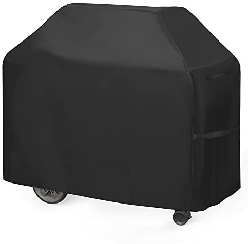 BBQ Cover Heavy Duty Large Waterproof, 3-4 Burner Gas BBQ Covers, Outdoor Barbecue Grill Cover PVC Coating Dust Protection, UV Protection with Storage Bag(145 x 61 x 117CM)