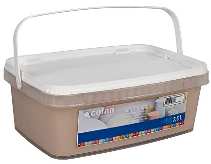 Cofan Pintura Plástica Monocapa | Color Piedra medio | Apta para usar en interior