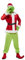 EraSpooky Grünes Monster Sankt Kostüm, Weihnachtsmann Kleidung,Weihnachts Cosplay