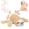 Nobleza Hundespielzeug, Plüschhundespielzeug, Quietschende Hundespielzeuge mit Knitterpapier, süßes Tauziehen Hundekauspielzeug für Welpen, kleine, mittlere, große Hunde, (Faultier)