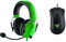 Razer BlackShark V2 X - Kabelgebundenes Multiplattform-E-Sport-Headset Grün & DeathAdder Essential (2021) - Essentielle Gaming-Maus mit optischem 6.400-DPI-Sensor Schwarz