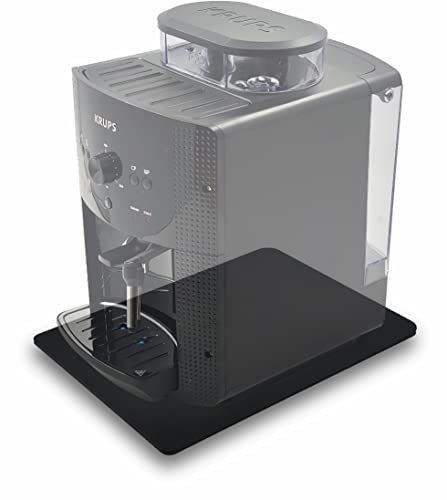 Premium Acrylglas Gleitbrett für Kaffeevollautomat Krups EA810870 | EA81M8 | EA8160 | A8178 | EA816570 | EA8298 | 39x32 cm | Made in Germany (Acrylglas, Schwarz Matt)