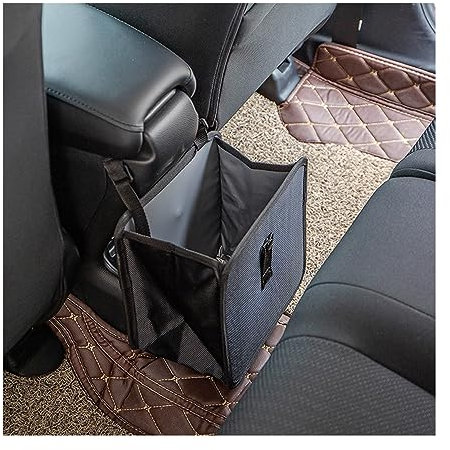 CGEAMDY Auto Mülleimer, Multifunktional Tragbarer Automülleinmer, Wasserdichter Auslaufsicherer Hängender Faltbarer Mülleimer Auto, Auto Zubehör Innenraum (22x14.5x22CM)