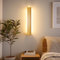 AOEH LED Wandleuchte Innen Holz Wandlampe Bambus Lange 18W WarmWeiß 3000k Lampe Modern Wandbeleuchtung Für Schlafzimmer Wohnzimmer Flur Treppenhaus Innenbeleuchtung Nachtlampe,60cm