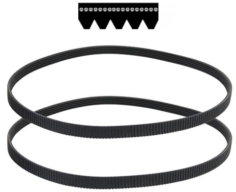 2 Pieces Bread Machine Drive Belts Replacement for Panasonic Breadmaker SD2500 2501 2511 ZB2502