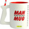 CKB LTD Taza de té y café extragrande para hombres, tazas gigantes altas con nivel de espíritu novedoso, regla, mango temático de sierra, soporte para lápices para bricolaje y hombre práctico,