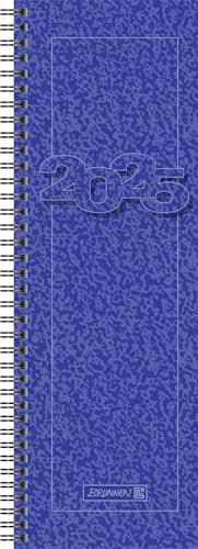 BRUNNEN Vormerkbuch Mod. 783 2025 | 108×297 mm, Karton, blau