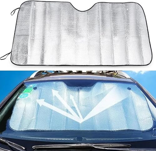 HIPATU Auto Sonnenschutz Frontscheibenabdeckung für VW Crafter (2017+), Faltbar Auto Frontscheibe Sonnenschutz Sonnenblende Vorne UV-Schutz Frontscheibenabdeckung,Type-B