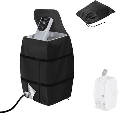 Hot Tub Pump Cover for Lazy Spa, Spa Heater Pump Cover, Hot Tub Insulated Pump Cover, Inflatable Bathtub Pump Cover, 420D Oxford cloth Waterproof, for Tub/Pool Outdoor, 16.9 * 14.9 * 21.2inch, black