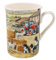 Tasse aus feinem Porzellan, Collie und Schaf, künstlerisches Design, Kaffeetasse, Trinkglas