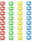 GNHG 32 Stück hühner Ringe, hähnchen identifikation ​beinbänder, 16 mm Hähnchenringe, für Hähnchen, Enten, Hähnchen, Gänse (4 Farben)