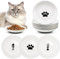 GMMG Futternapf Katze Keramik, 6 Stück Fressnapf Katze, Katzennapf Flach, Näpfe Katze, Cat Bowl, Katzen Napfset, Katzenfutter Napf, Katzenschüssel, Katzenteller Flach