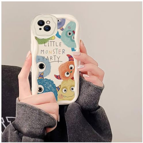 PAIXIKYZ Compatible avec iPhone 15 Plus Coque Silicone Souple Design Ondulé Lisse et Crémeux