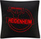 multifanshop Kissenbezug - Heidenheim - Meine Fankurve - Druck rot - Kissen Größe one Size schwarz