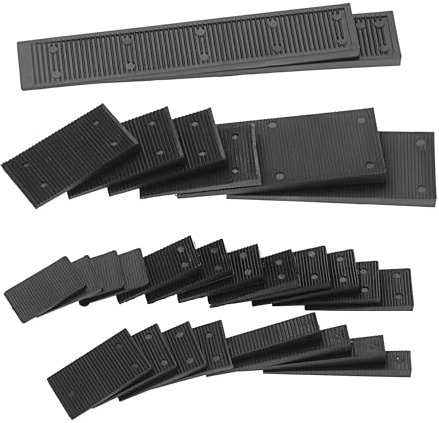 SUMNACON 28 Packs Different Size Plastic Composite Shims Leveling Wedges, Heavy Duty Furniture Levelers Door Window Shim and Wedge Furniture Appliance Leveling Shim Supporting Pad
