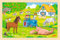 goki 57317 – Einlegepuzzle Bauernhof aus Holz – 24-teiliges Kinderpuzzle mit Tieren und ländlichem Motiv, ca. 30 cm breit, ab 3 Jahren