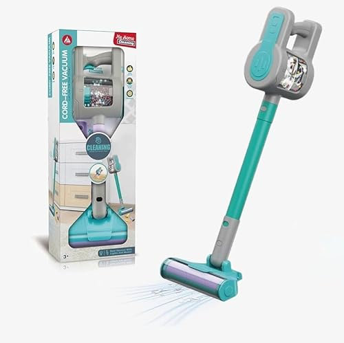 VastCart Kids Cleaning Set – 4-in-1 Toddler Kit with Toy Vacuum That Really Works, Pretend Play Home Cleaning Set for Boys & Girls, Educational Role-Playing Toy for Ages 3+ (Multicolored)